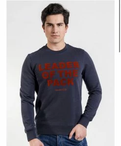 Inimigo (navy Crewneck Sweater)