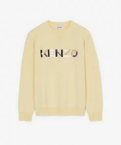 Kenzo (cream Logo Multicolored Sweatshirt) New Arrivals