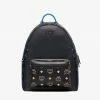 Mcm (black Stark In Color Splash Logo Leather Backpack) New Arrivals