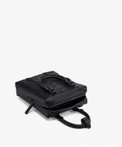 Mcm (black Small Soft Berlin Crossbody In Visetos)