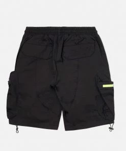 Eight & Nine (black/lime Green Combat Cargo Zipper Short)