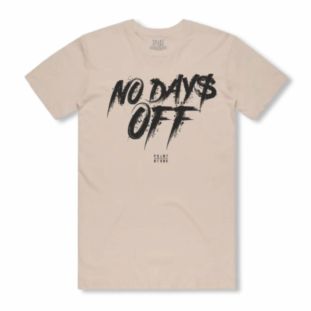 Point Blank (cream “ No Day’s Off T-shirt) 3 Point Blank (cream “ No Day’s Off T-shirt)
