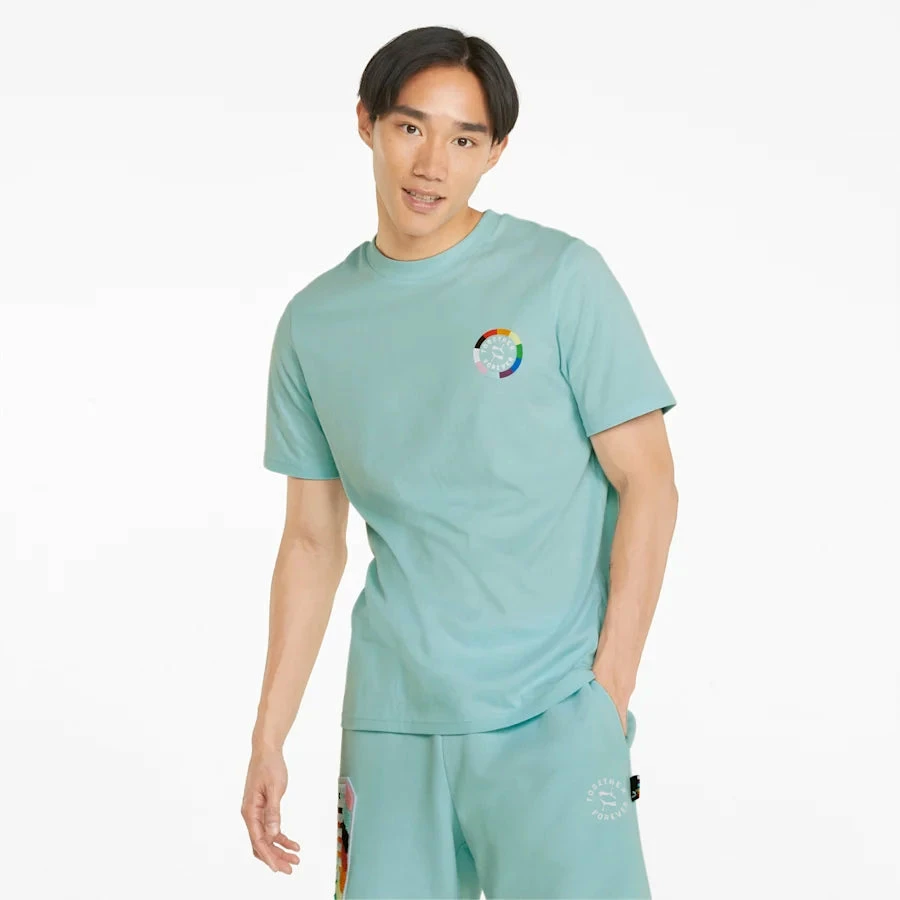 New Arrivals Puma (blue Pride Graphic T-shirt) 3 New Arrivals Puma (blue Pride Graphic T-shirt)